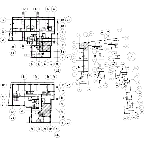 планировка трехкомнатной квартиры в ЖК «Эталон на Неве» №782