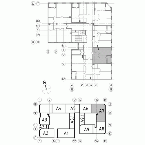 планировка однокомнатной квартиры в ЖК «Петровская Доминанта» №168