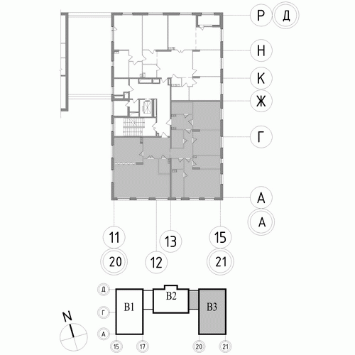 планировка четырехкомнатной квартиры в ЖК «Петровская Доминанта» №357