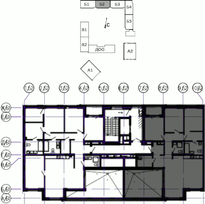 планировка пятикомнатной квартиры в Nagatino i-Land №364