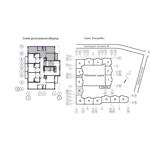 планировка двухкомнатной квартиры в ЖК «Монография» №437